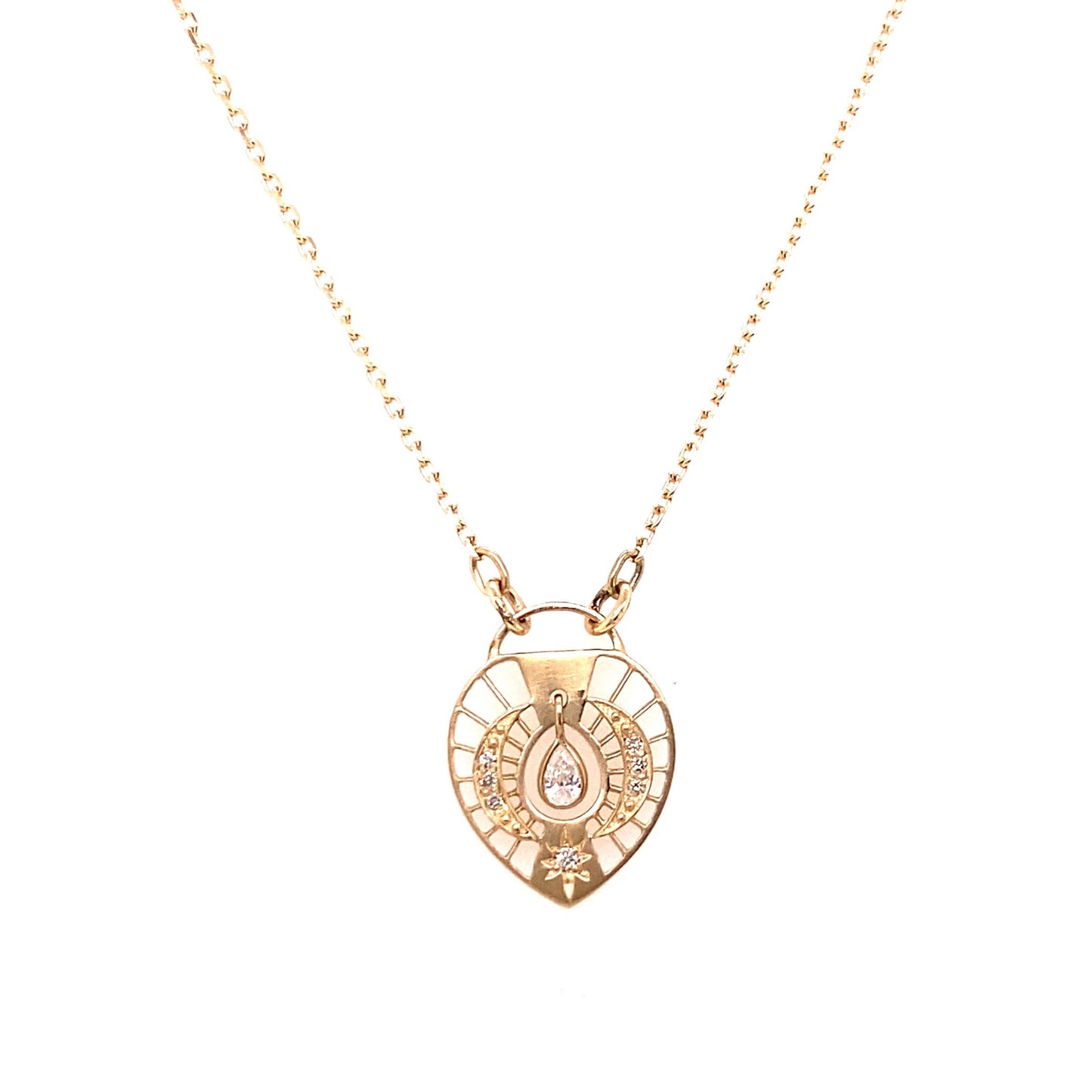 Celine Daoust 14k Diamond Dream Catcher Necklace