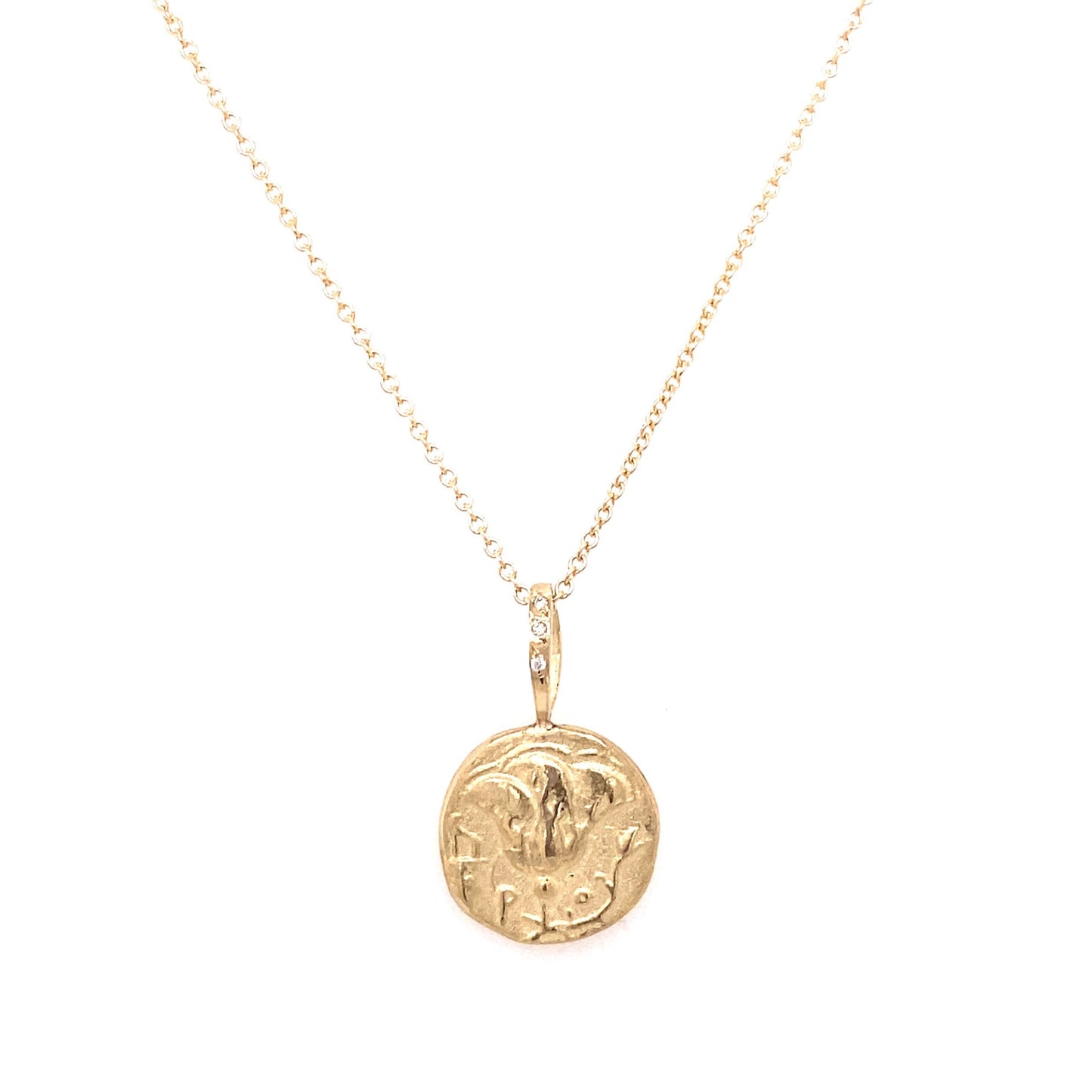 Robin Haley 14KT Yellow Gold Diamond Sacred Love Necklace