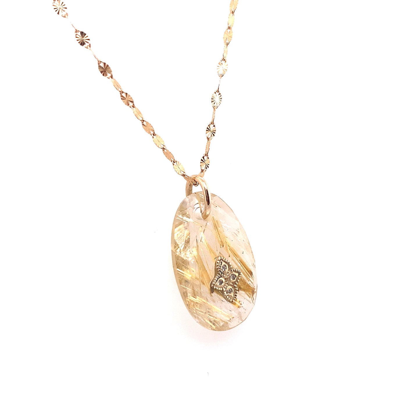 Pascale Monvoisin 9KT Rutilated Quartz Giai N°1 Necklace