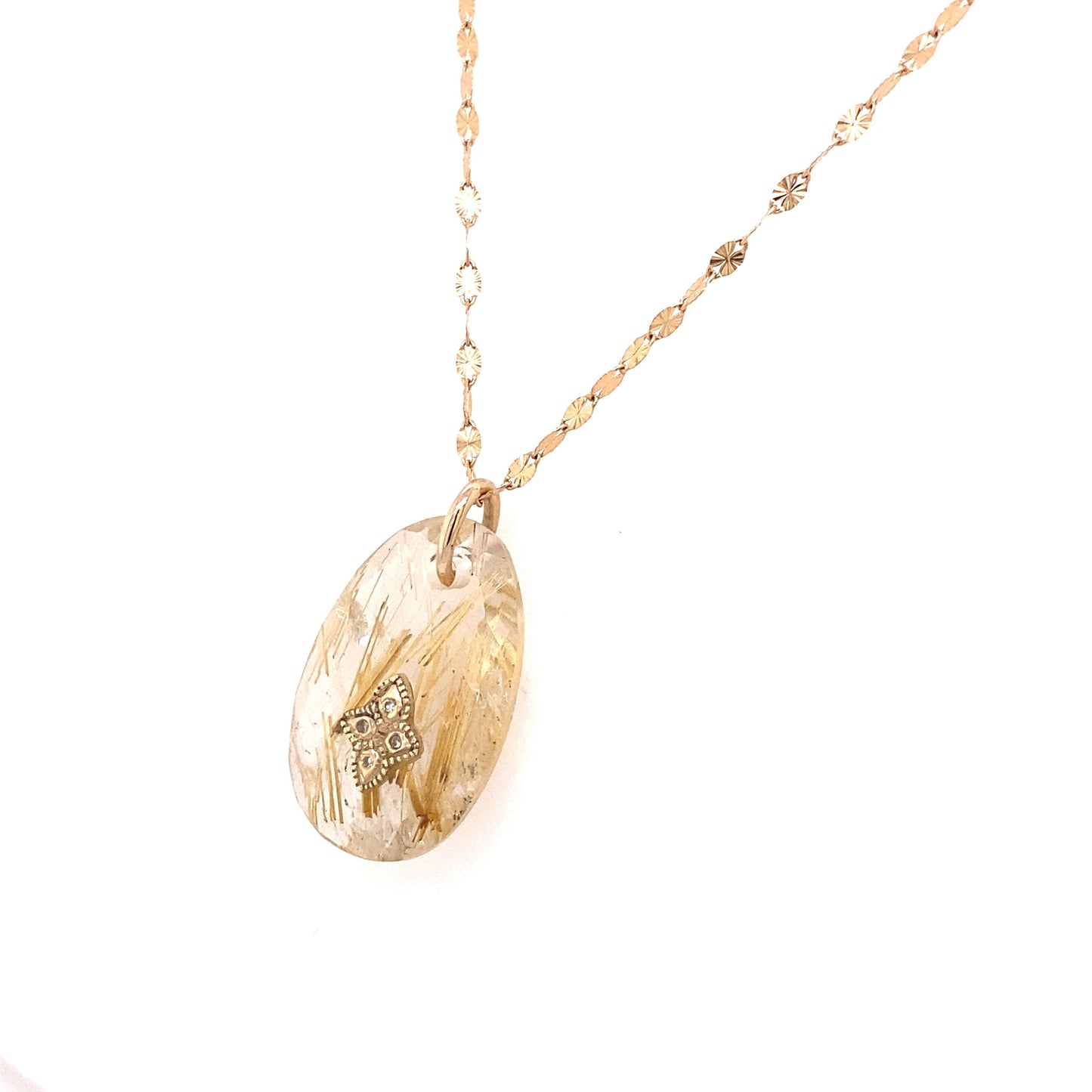 Pascale Monvoisin 9KT Rutilated Quartz Giai N°1 Necklace