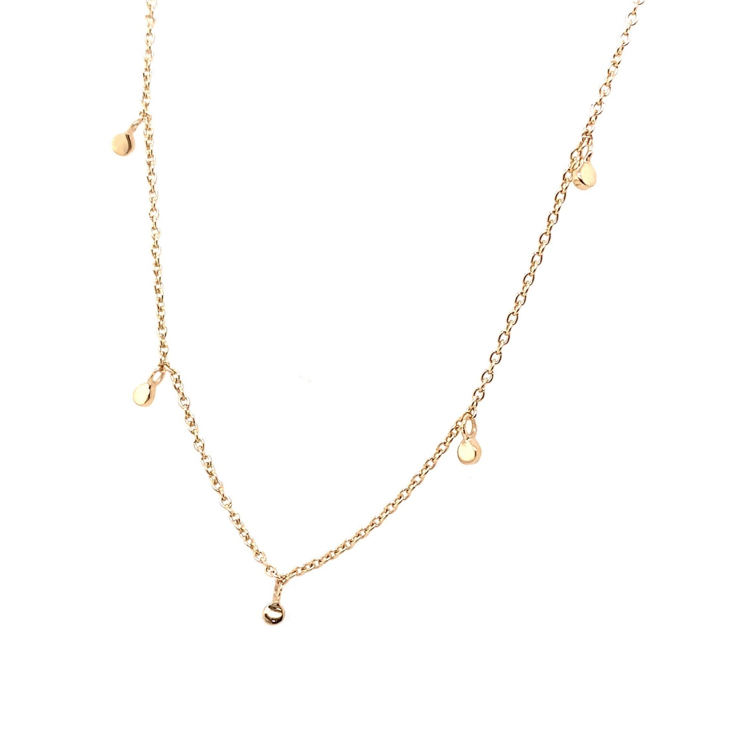 Scosha 10kt Yellow Gold Fairy Bead Necklace
