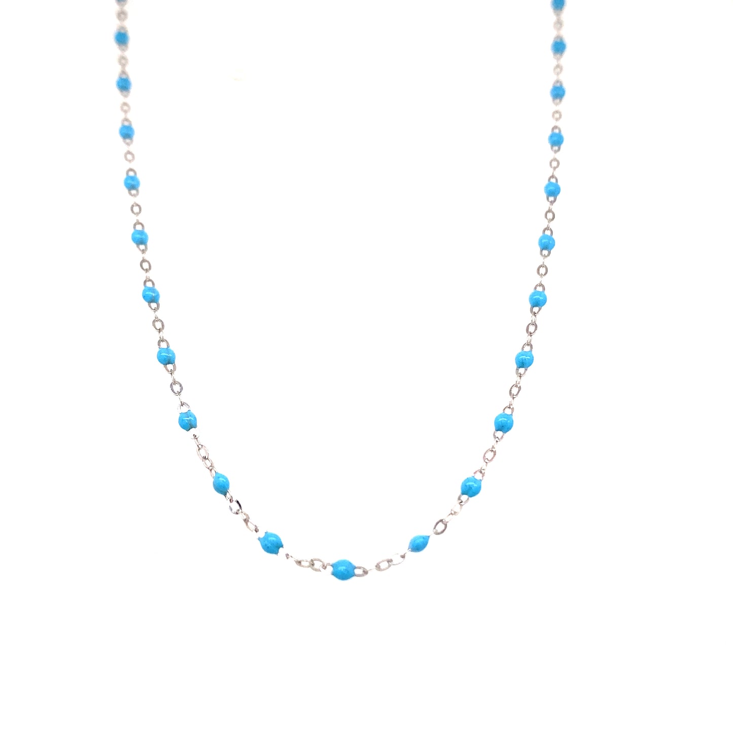 Gigi Clozeau 18kt Gold Classic Resin Necklace 16.5"