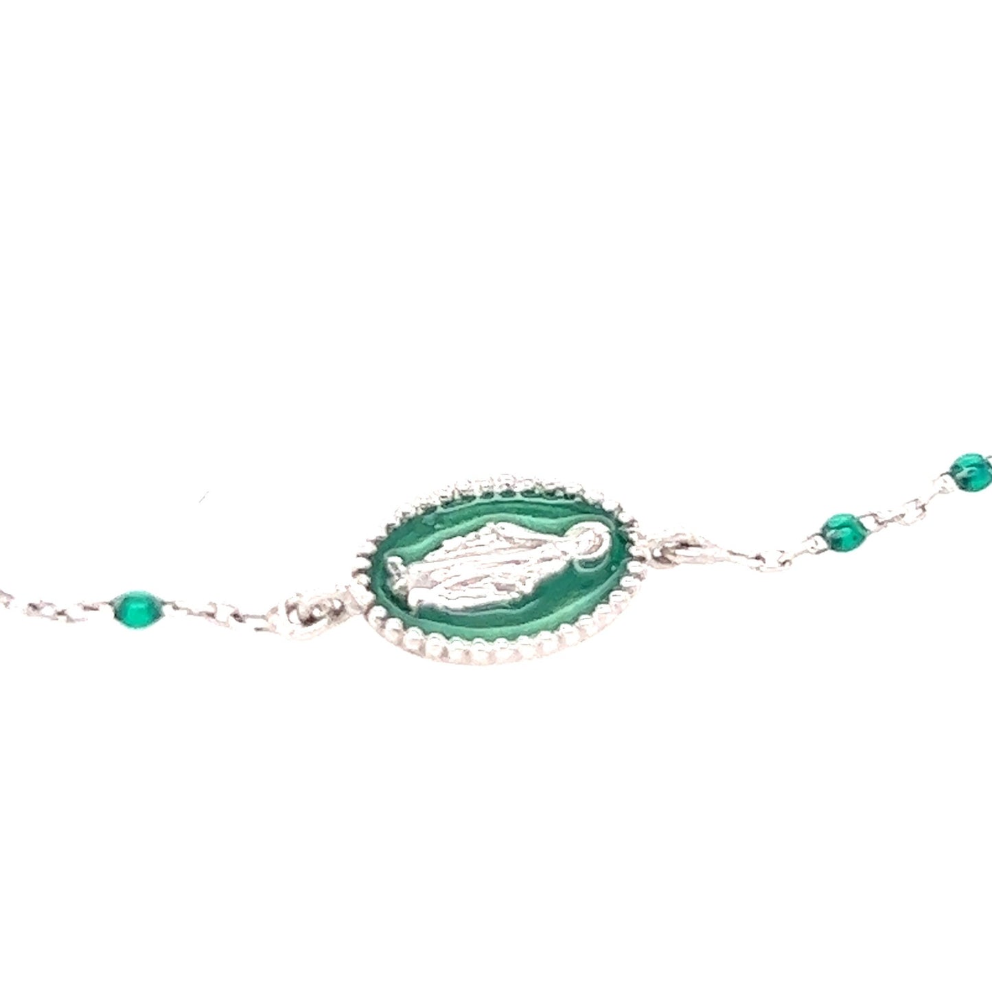 Gigi Clozeau 18kt Mini Resin Madone Medallion Bracelet