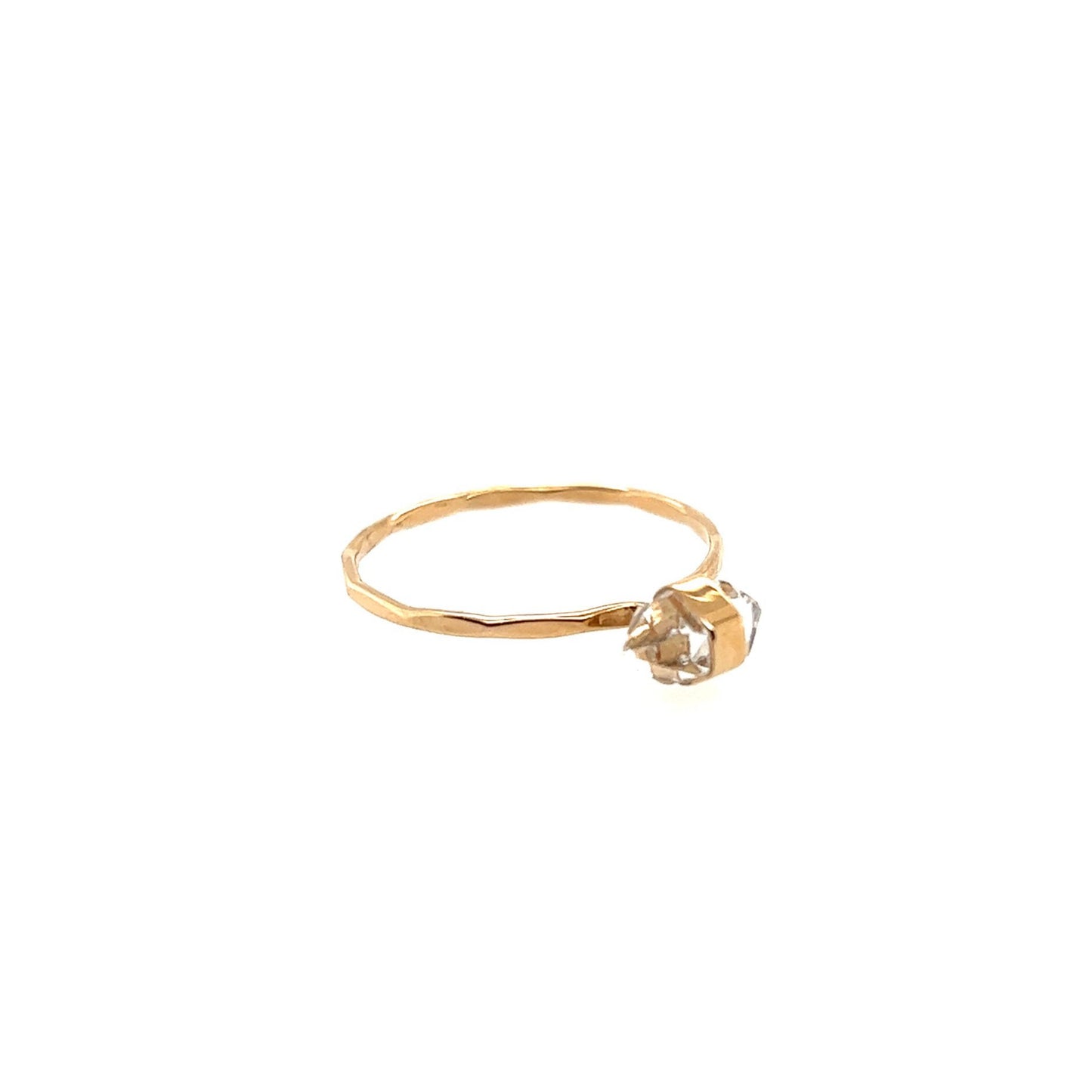 Melissa Joy Manning 14kt Yellow Gold Small Herkimer Ring