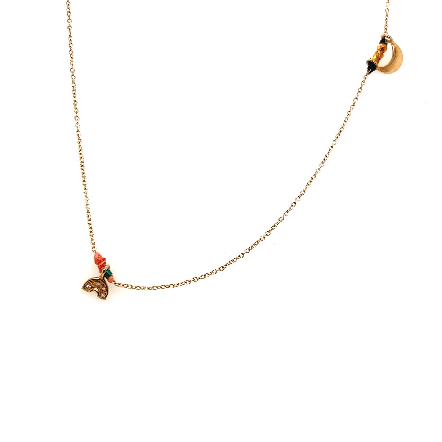 Scosha Patchwork Diamond Charm Necklace