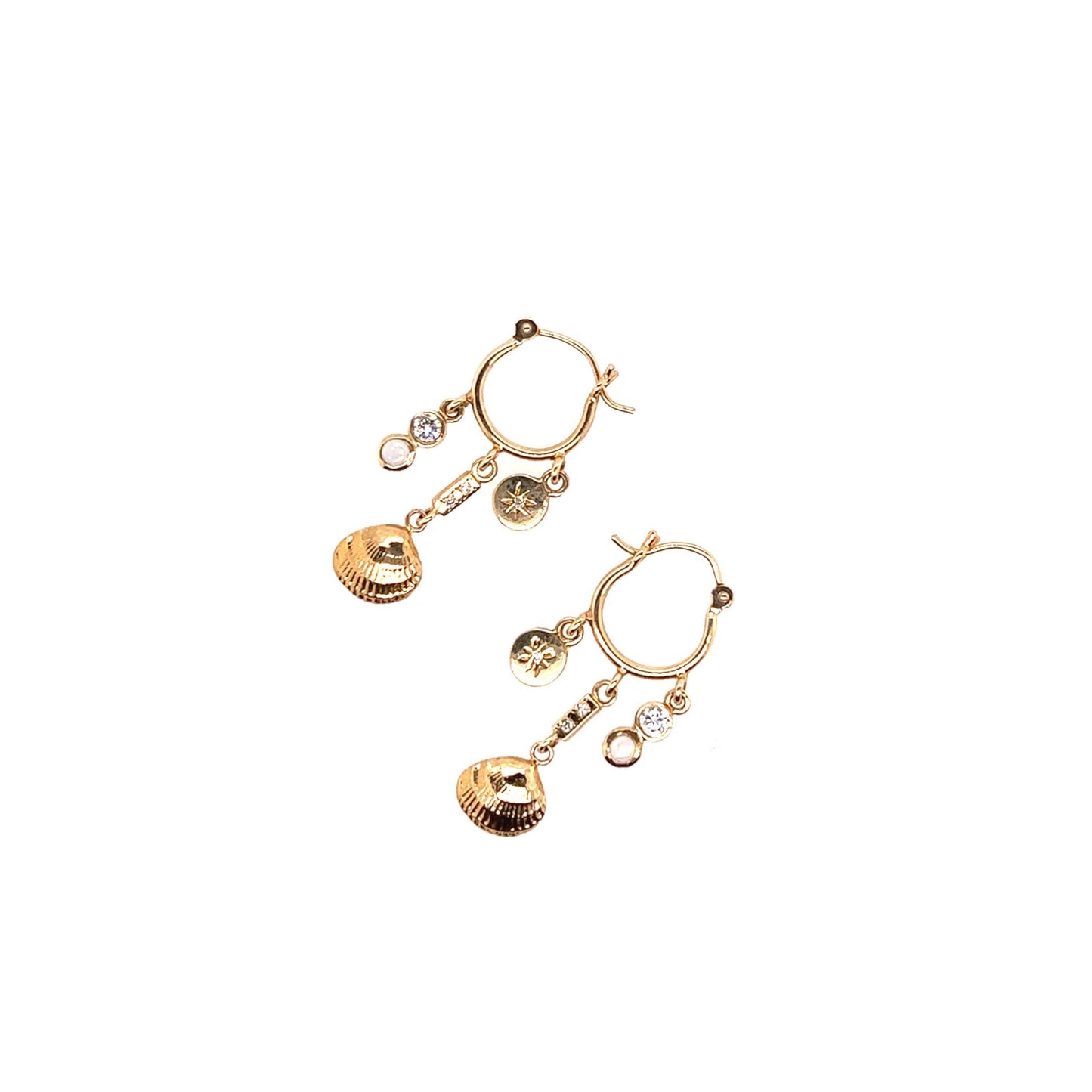 Scosha Ocean Treasure Opal Charm Earrings