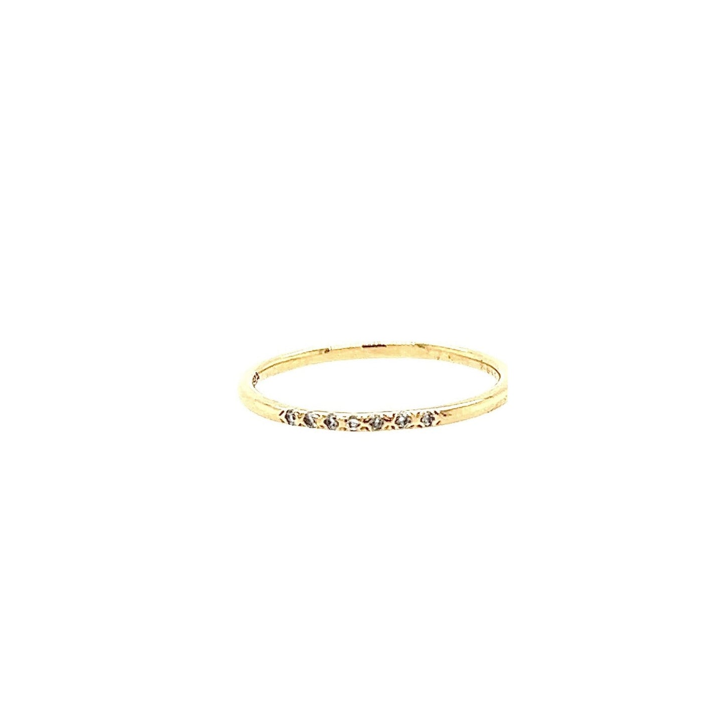 Scosha 10KT Seven Diamond Band