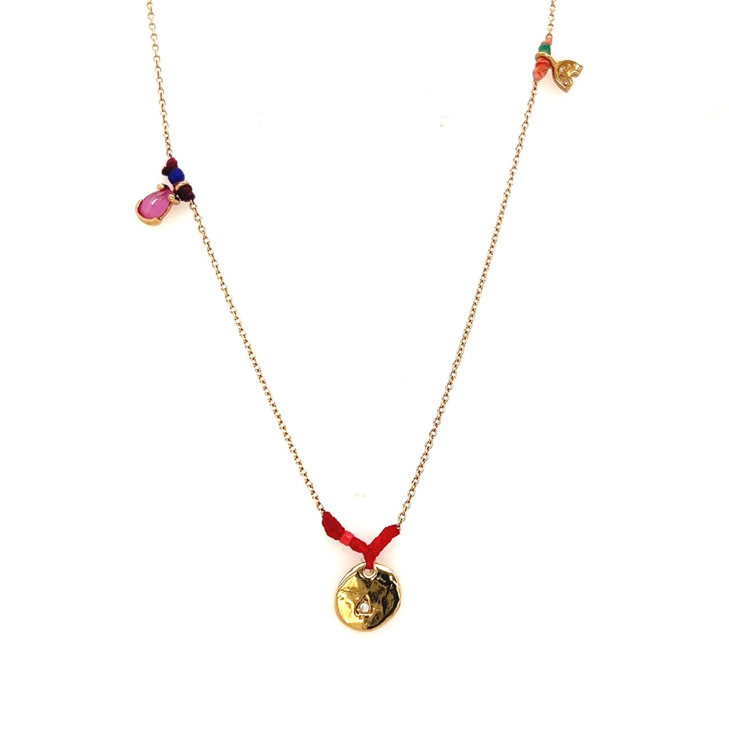Scosha Patchwork Diamond Charm Necklace