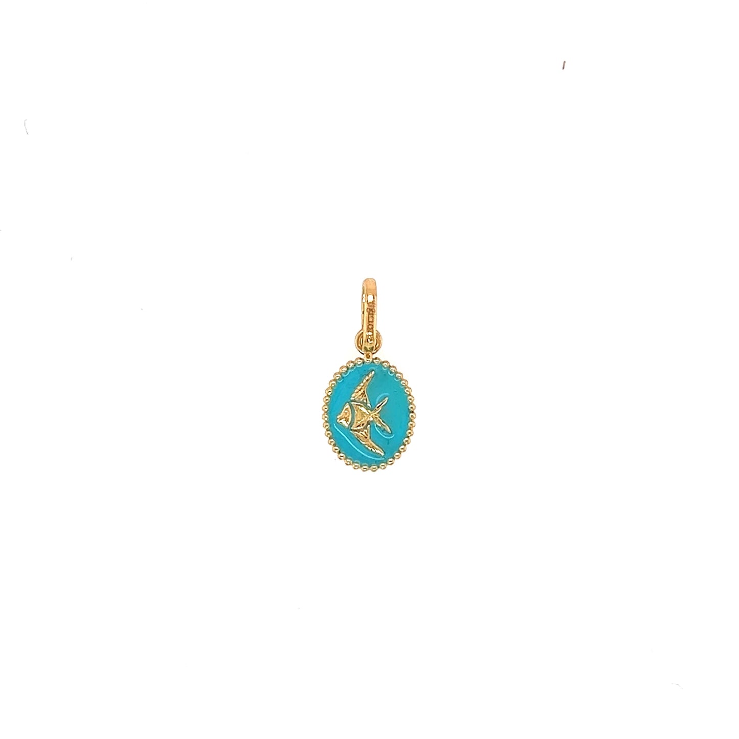 Gigi Clozeau 18kt Resin Angelfish Charm