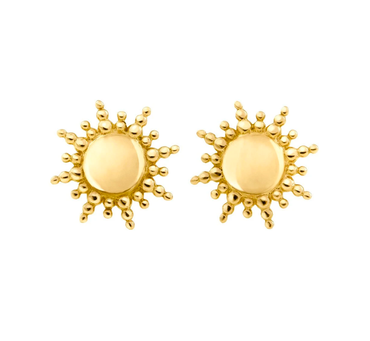 Gigi Clozeau 18kt Yellow Gold Sun Stud Earrings