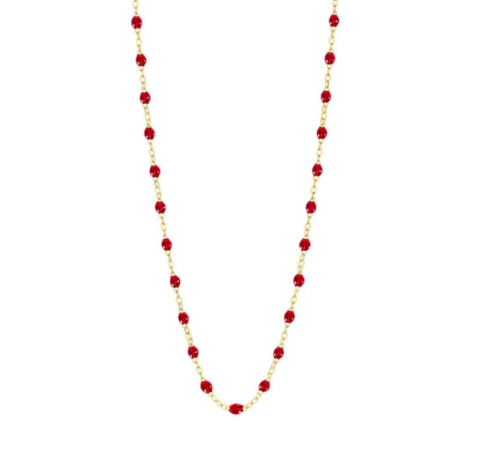 Gigi Clozeau 18kt Gold Classic Resin Necklace 16.5"