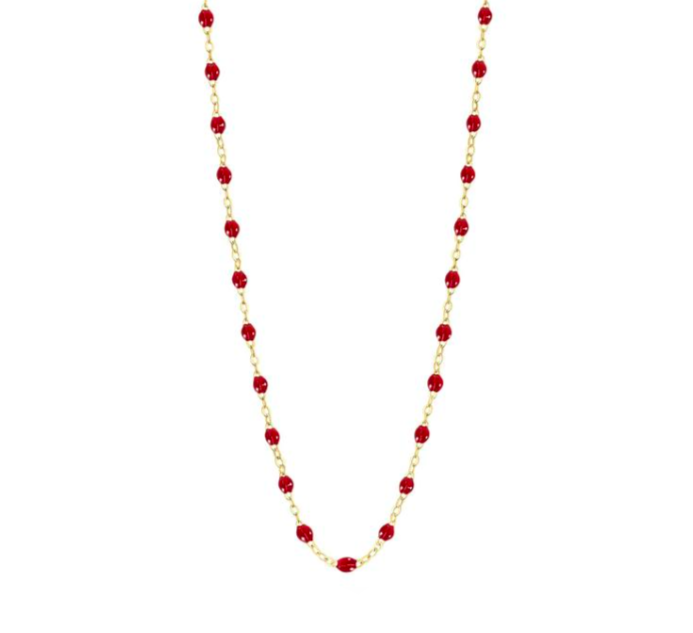 Gigi Clozeau 18kt Gold Classic Resin Necklace 16.5"