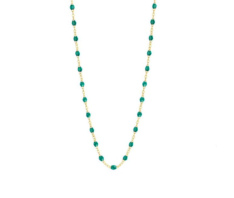 Gigi Clozeau 18kt Gold Classic Resin Necklace 19.7"