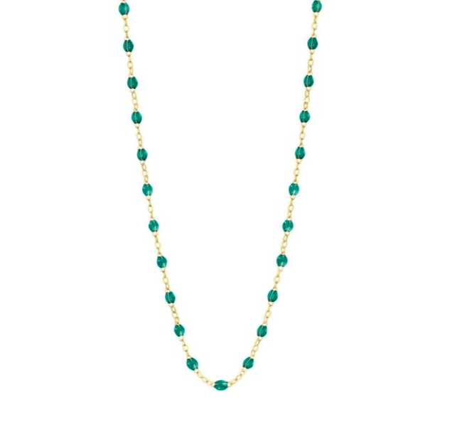 Gigi Clozeau 18kt Gold Classic Resin Necklace 17.7"