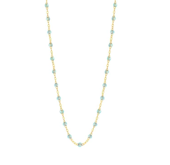 Gigi Clozeau 18kt Gold Classic Resin Necklace 17.7"