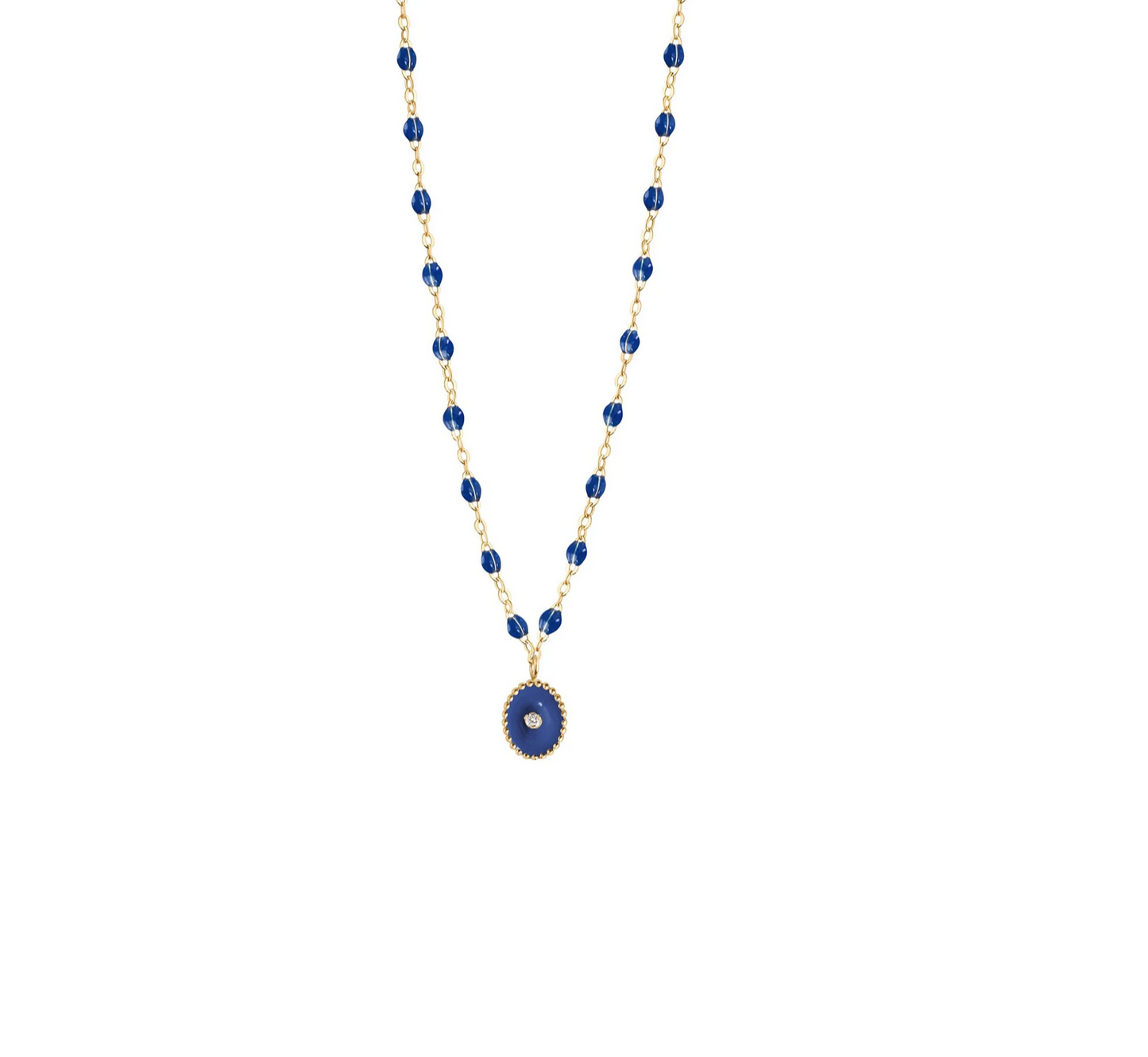 Gigi Clozeau 18kt Classic North Star Diamond Resin Necklace