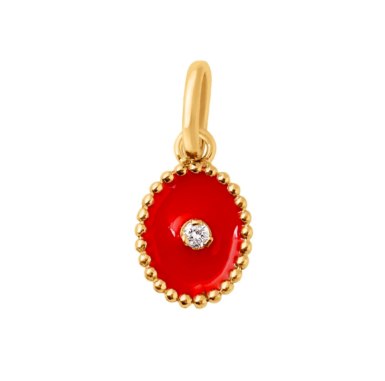 Gigi Clozeau 18kt North Star Diamond Resin Charm
