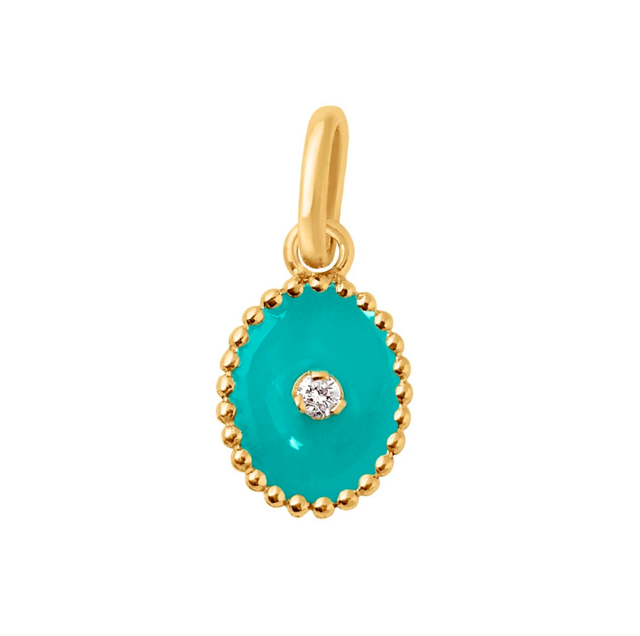 Gigi Clozeau 18kt North Star Diamond Resin Charm