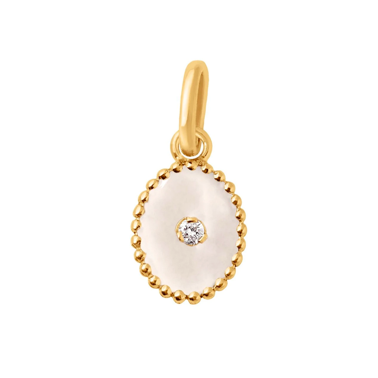 Gigi Clozeau 18kt North Star Diamond Resin Charm