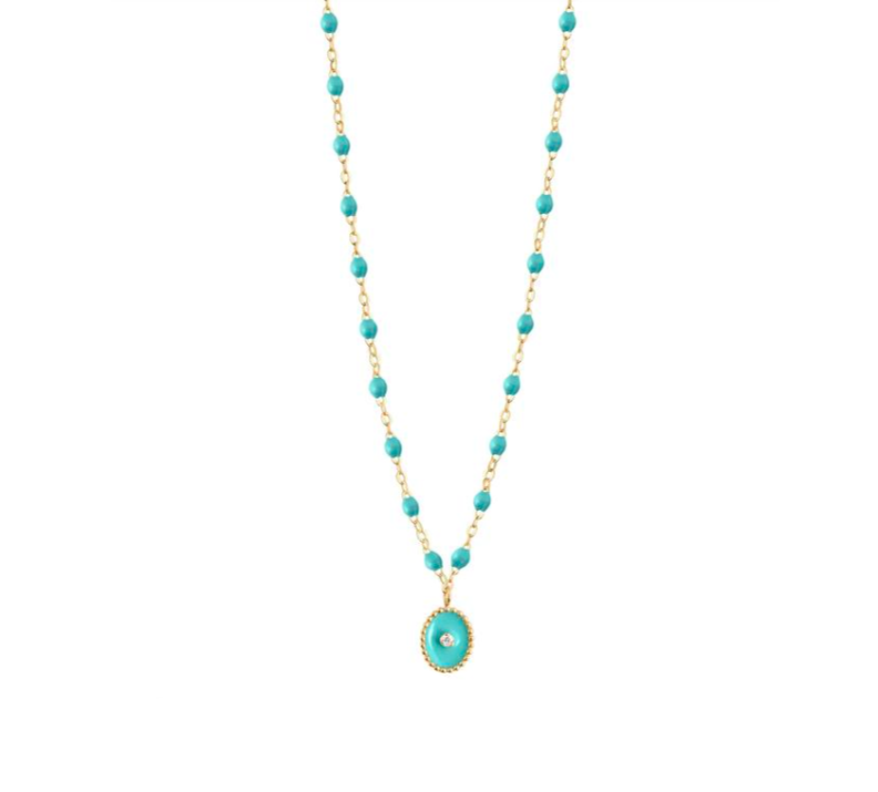 Gigi Clozeau 18kt Classic North Star Diamond Resin Necklace
