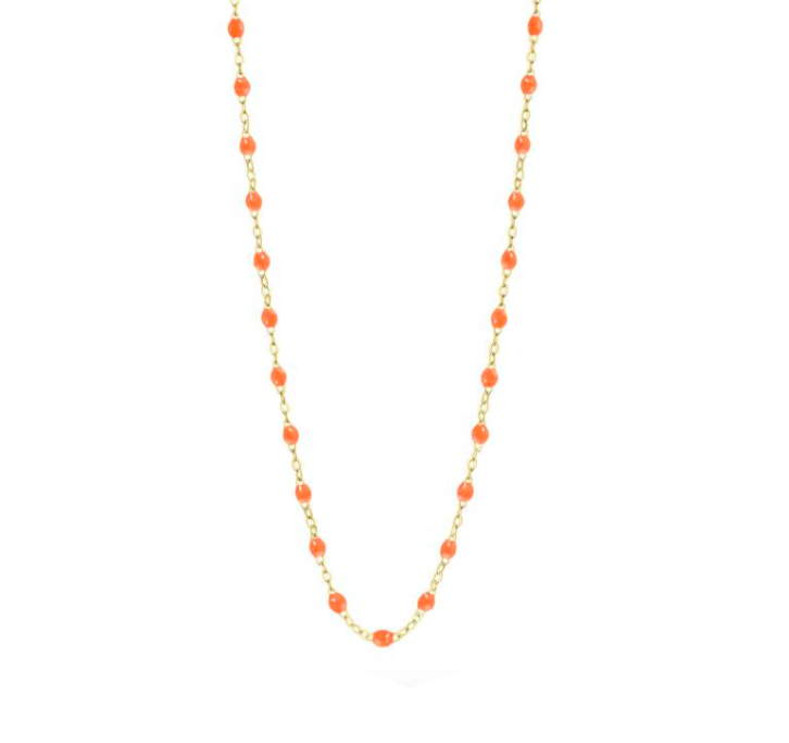 Gigi Clozeau 18kt Gold Classic Resin Necklace 16.5"