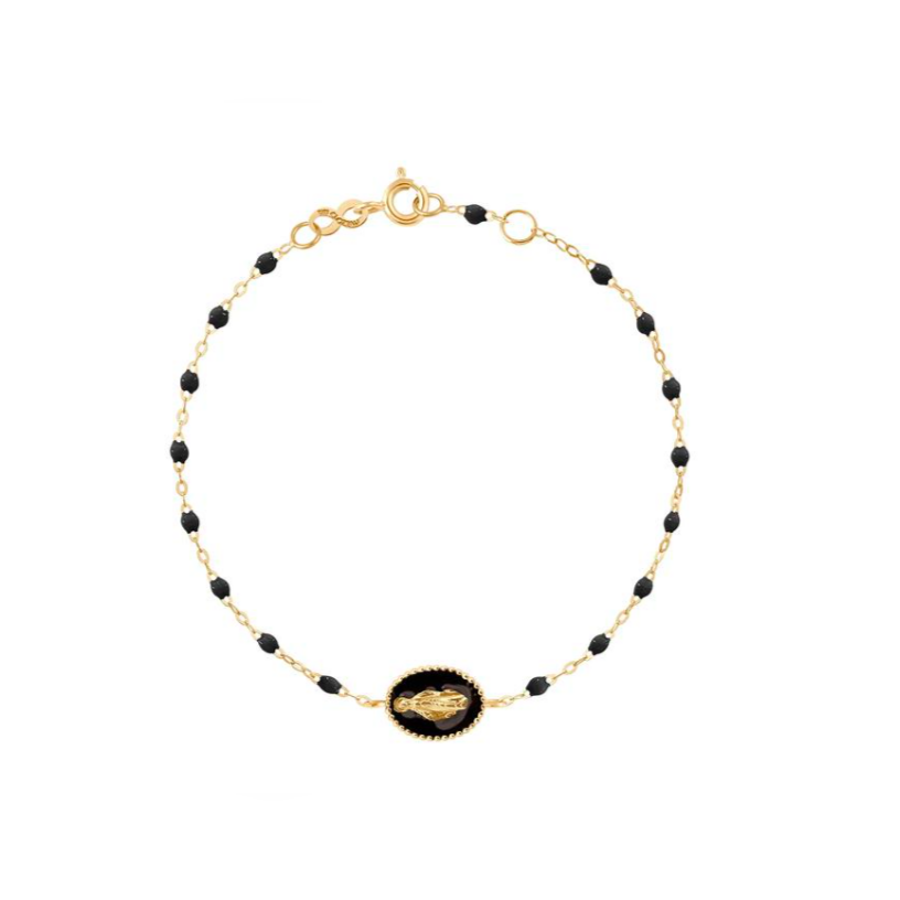 Gigi Clozeau 18kt Classic Resin Madone Medallion Bracelet