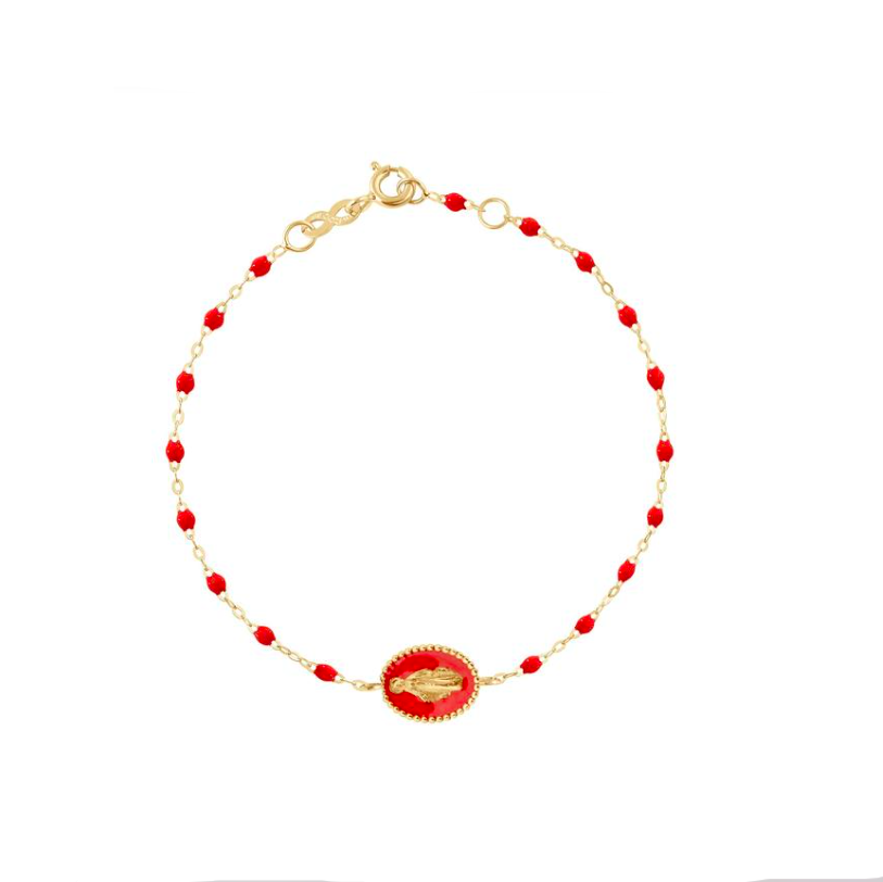 Gigi Clozeau 18kt Classic Resin Madone Medallion Bracelet