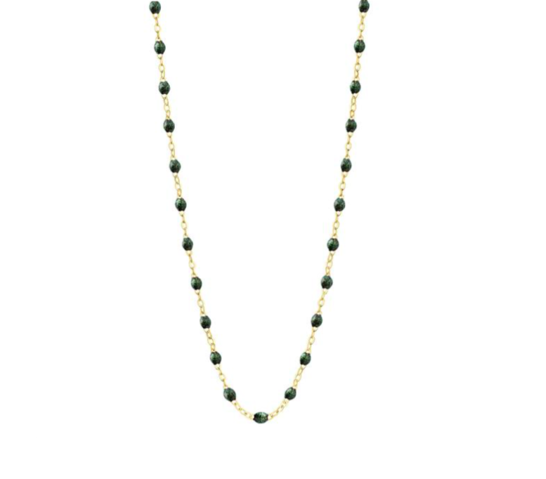 Gigi Clozeau 18kt Gold Classic Resin Necklace 17.7"