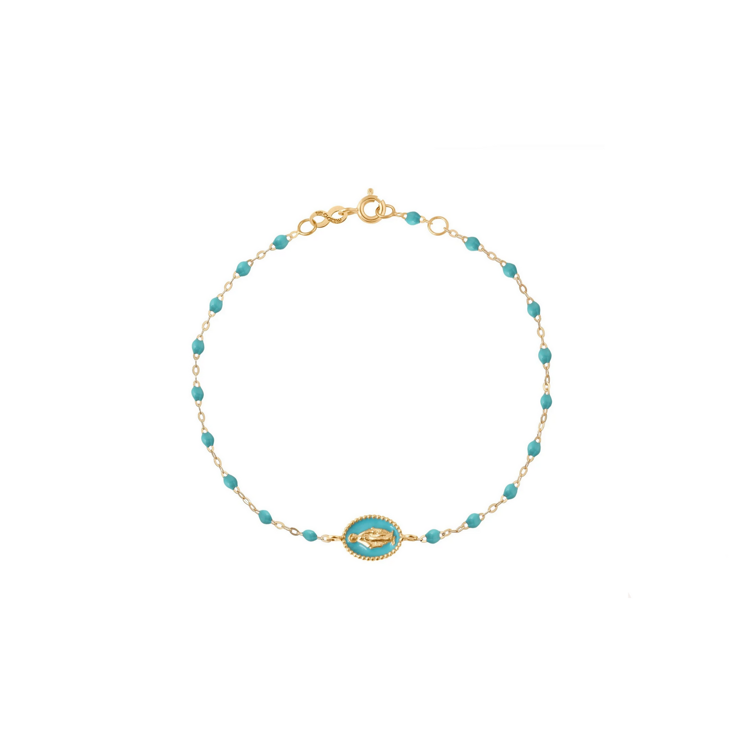 Gigi Clozeau 18kt Classic Resin Madone Medallion Bracelet