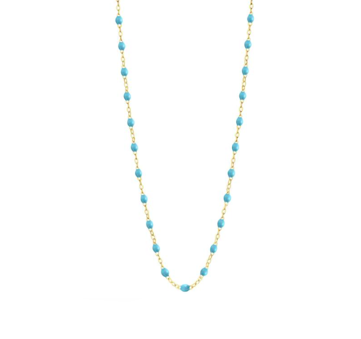 Gigi Clozeau 18kt Gold Classic Resin Necklace 17.7"