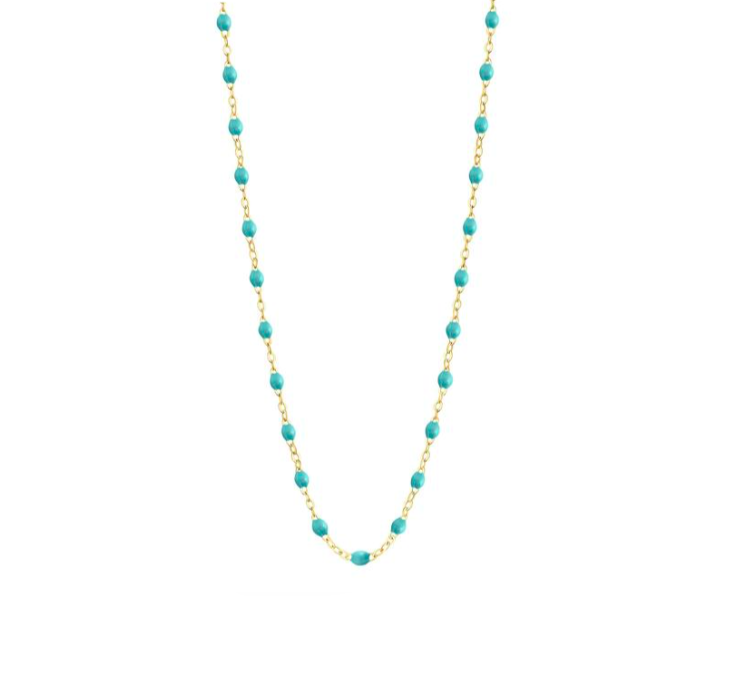 Gigi Clozeau 18kt Gold Classic Resin Necklace 17.7"