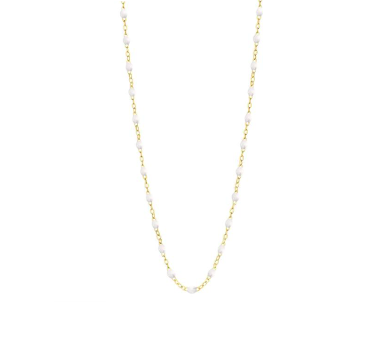 Gigi Clozeau 18kt Gold Classic Resin Necklace 19.7"