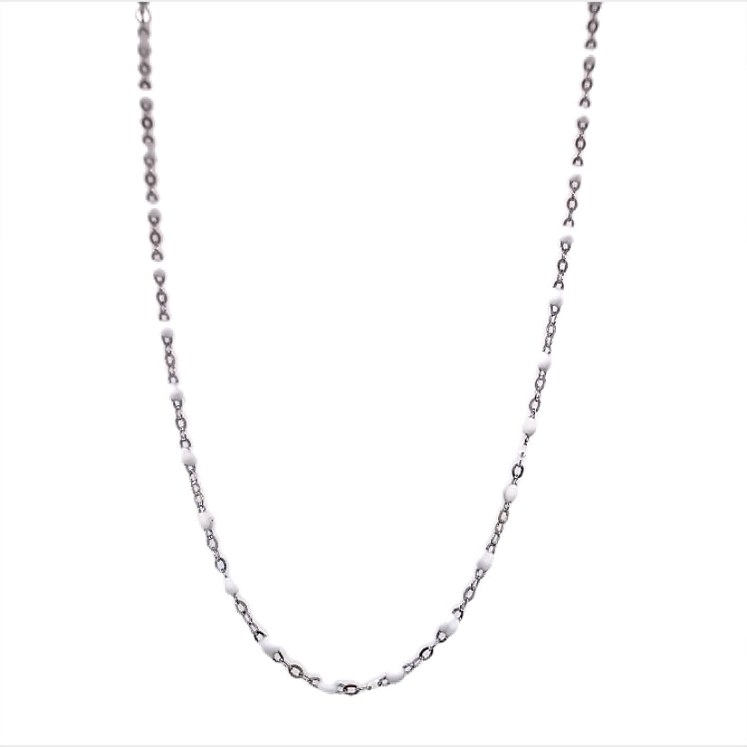 Gigi Clozeau 18kt Gold Classic Resin Necklace 16.5"
