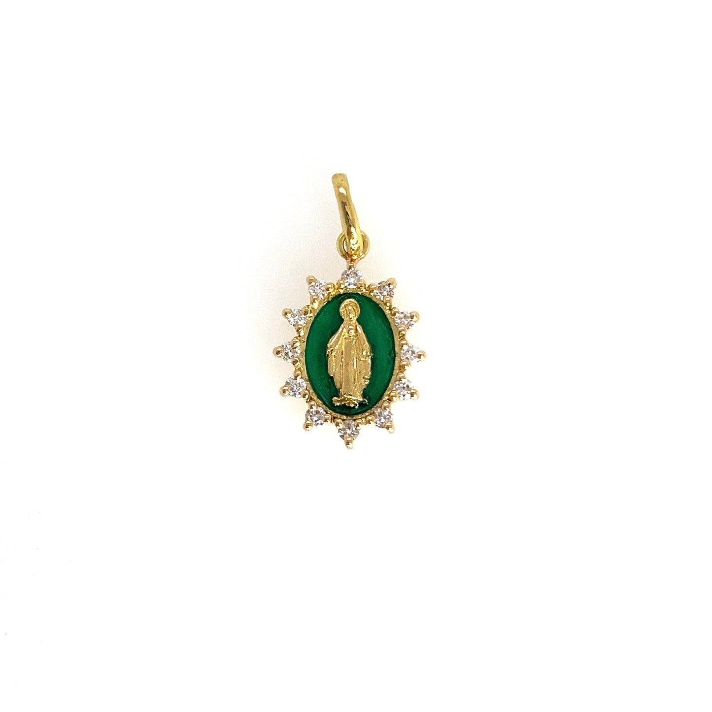 Gigi Clozeau 18kt Petite Supreme Madone Diamond Resin Pendant