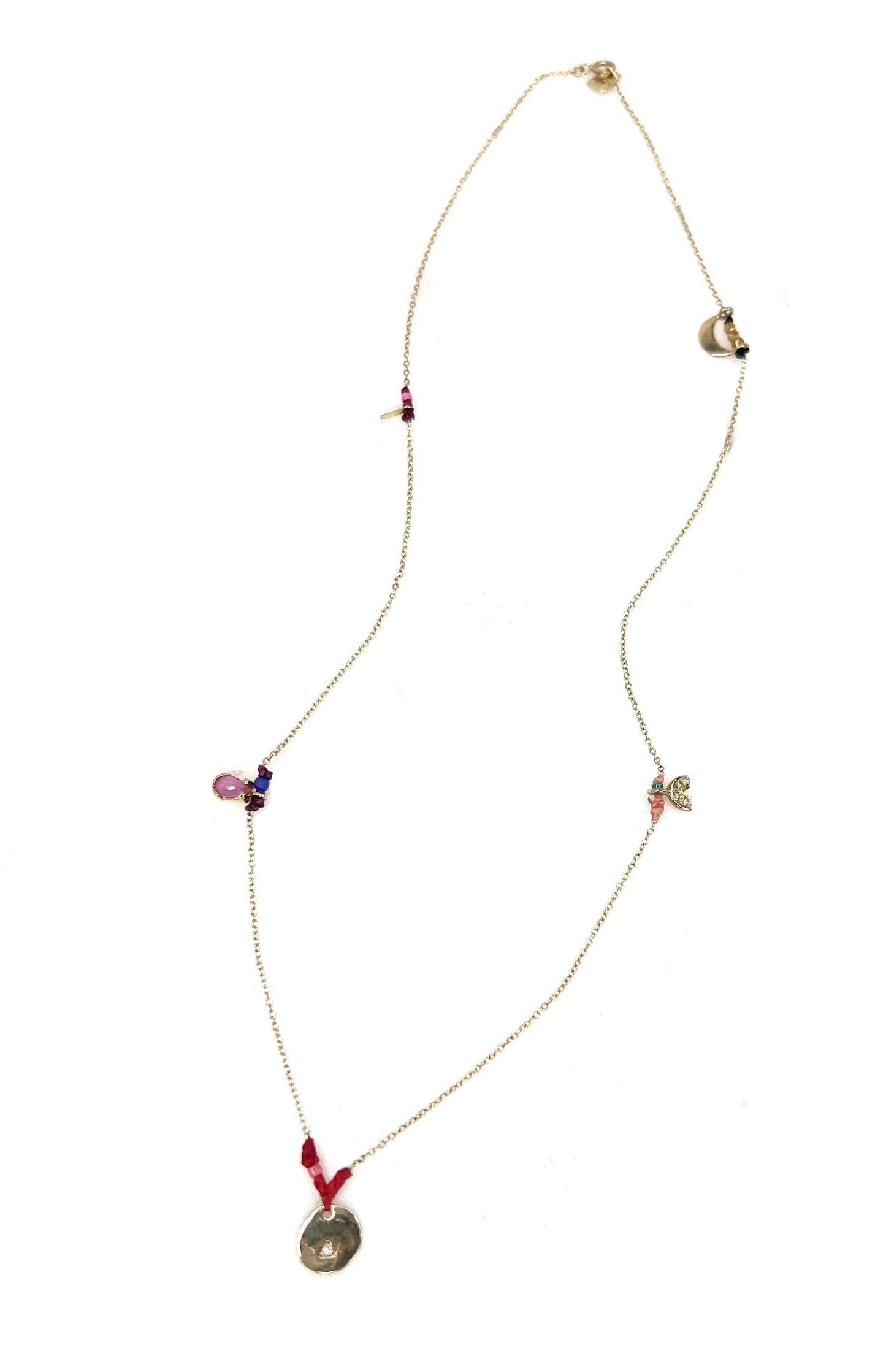 Scosha Patchwork Diamond Charm Necklace