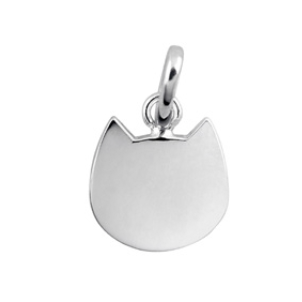 Gigi Clozeau 18kt White Gold Cat Charm
