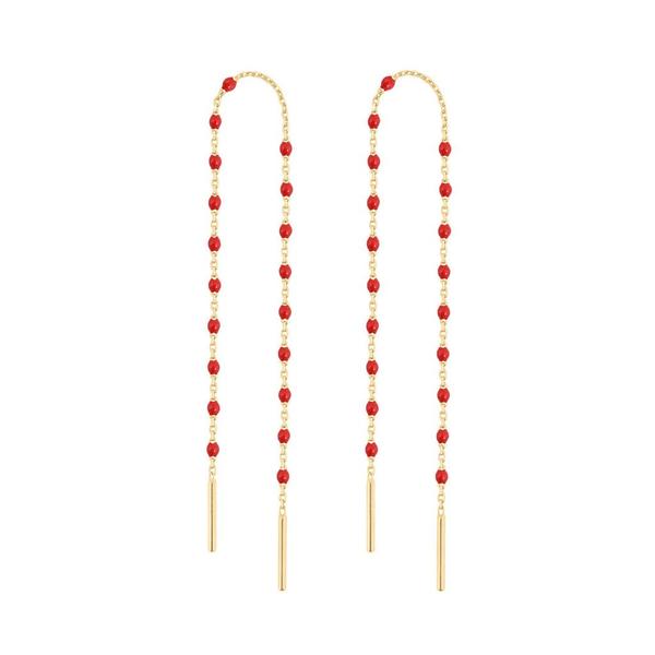 Gigi Clozeau 18kt Mini Resin Threader Earrings