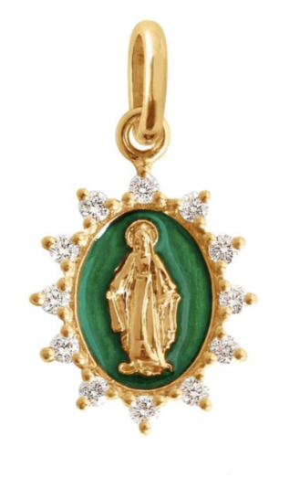 Gigi Clozeau 18kt Supreme Madone Diamond Resin Pendant