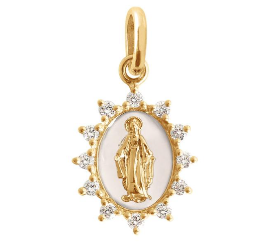 Gigi Clozeau 18kt Supreme Madone Diamond Resin Pendant
