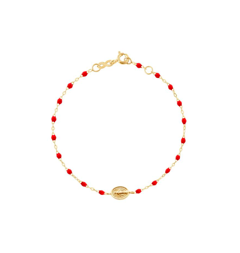 Gigi Clozeau 18kt Classic Madone Medallion Resin Bracelet