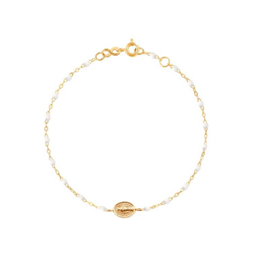 Gigi Clozeau 18kt Classic Madone Medallion Resin Bracelet