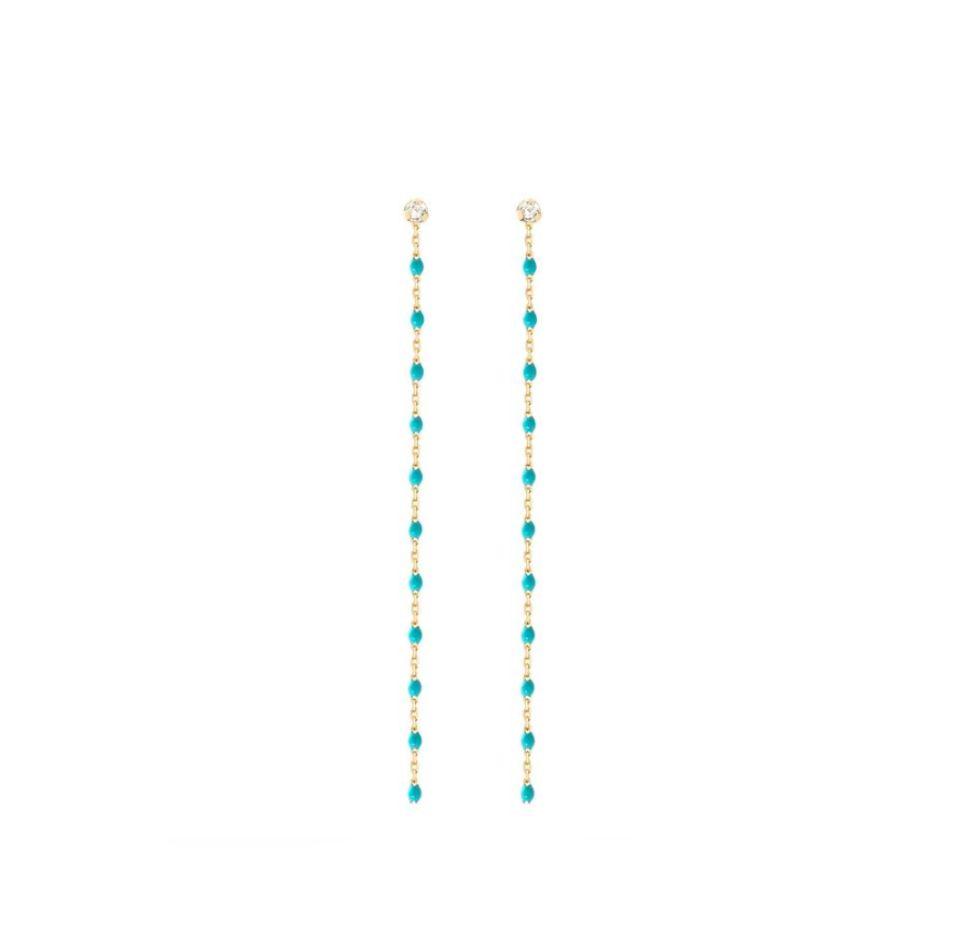 Gigi Clozeau 18kt Mini Diamond Resin Party Studs