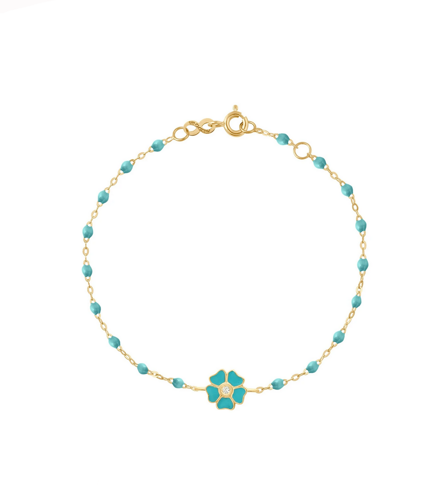 Gigi Clozeau 18kt Classic Flower Diamond Resin Bracelet