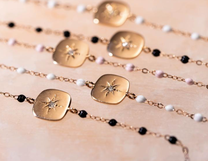 Gigi Clozeau 18kt Classic Miss Gigi Star-Set Diamond Bracelet