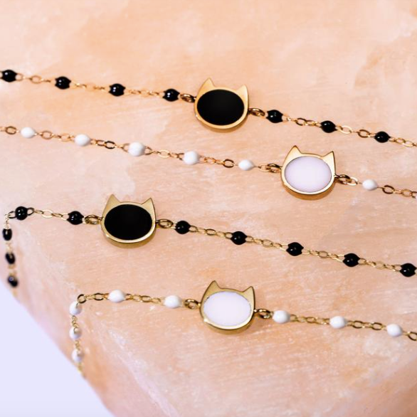 Gigi Clozeau 18kt Classic Resin Cat Bracelet