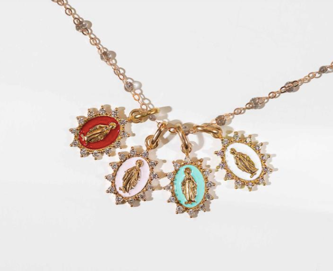 Gigi Clozeau 18kt Supreme Madone Diamond Resin Pendant