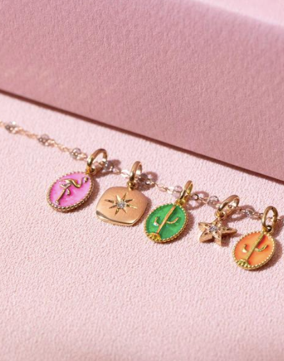 Gigi Clozeau 18kt Miss Gigi Star-Set Diamond Charm