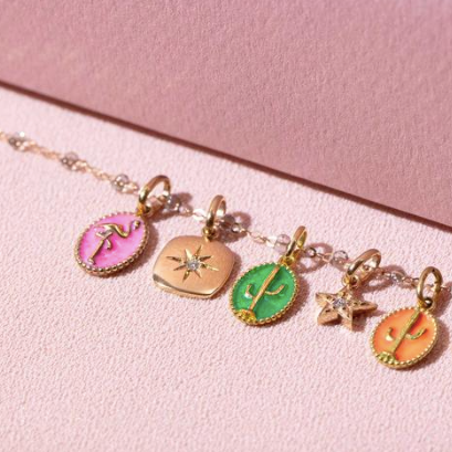 Gigi Clozeau 18kt Miss Gigi Star-Set Diamond Charm