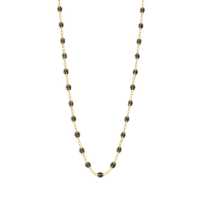 Gigi Clozeau 18kt Gold Classic Resin Necklace 16.5"