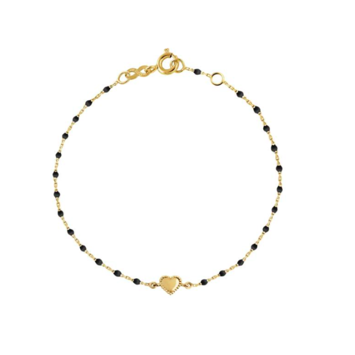 Gigi Clozeau 18kt Mini Lucky Heart Resin Bracelet